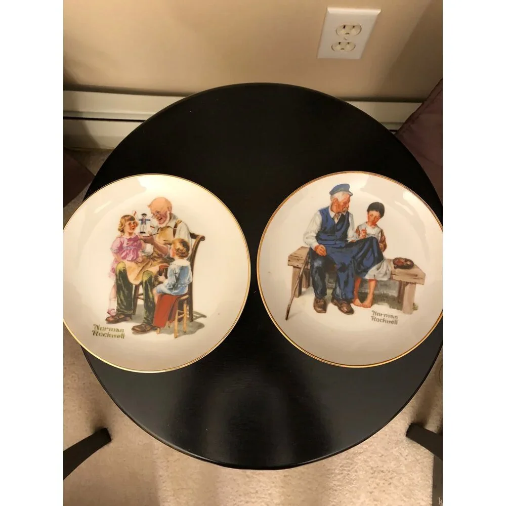Norman Rockwell Set of 4 1982 Plates 